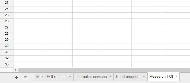 spreadsheet layout